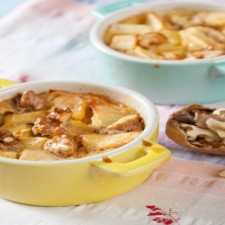 Booster apple and grape clafoutis